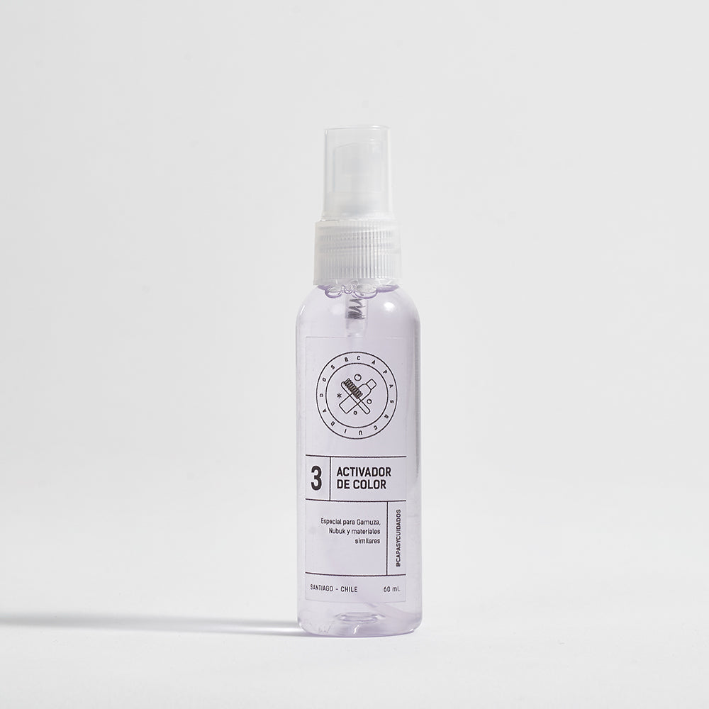 Activador de color para zapatillas de gamuza